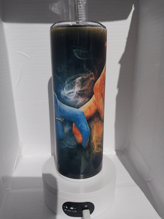 Tasse Thermique L'eau et le Feu de 20 onz.