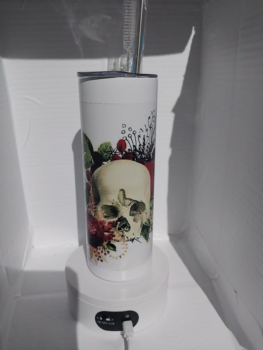 Tasse Thermique Skull with flowers de 20 onz.