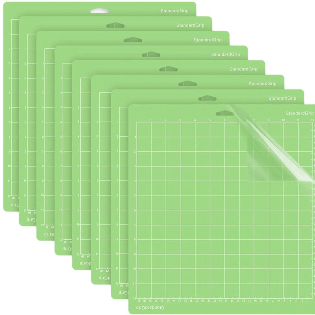 NICAPA 12X12 Standard Grip Adhesive Replacement Cutting Mat pack of 8