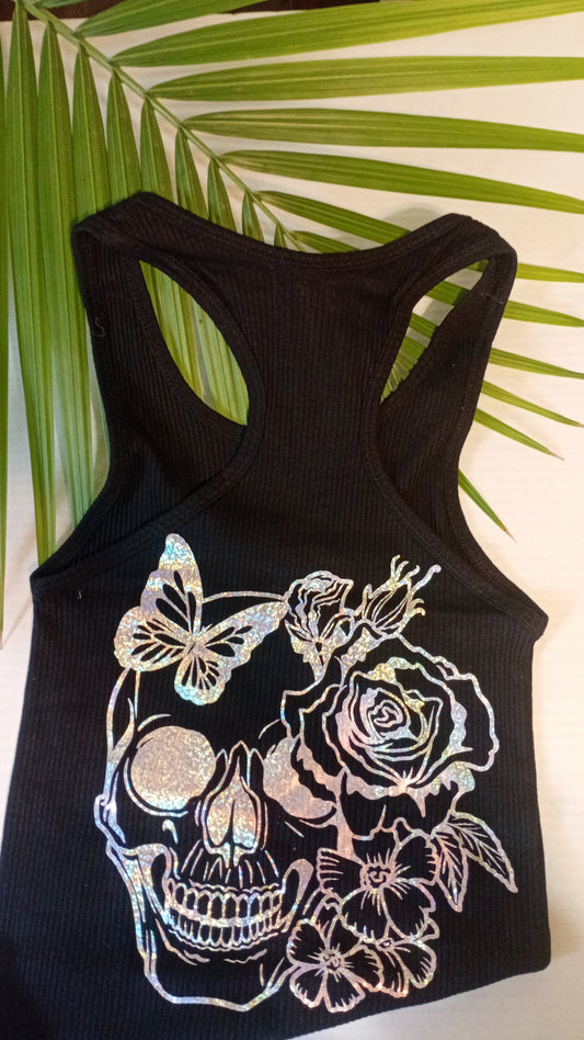 Camisole noir Skull